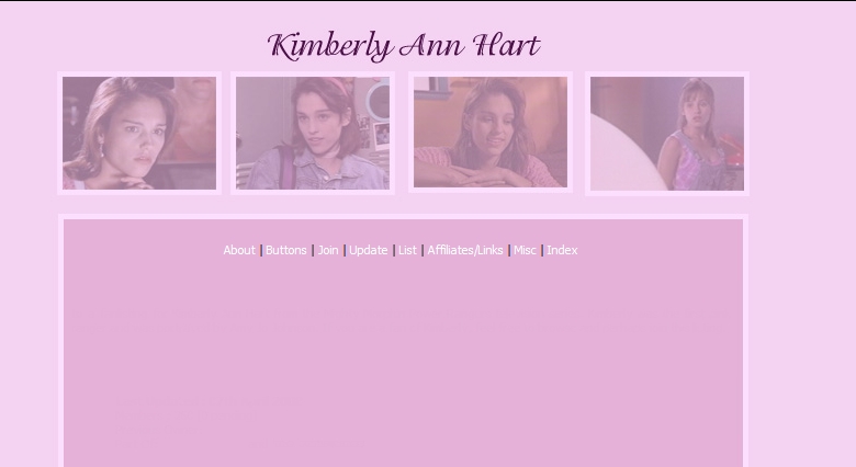 Agile & Graceful :: The Kimberly Ann Hart Fanlisting